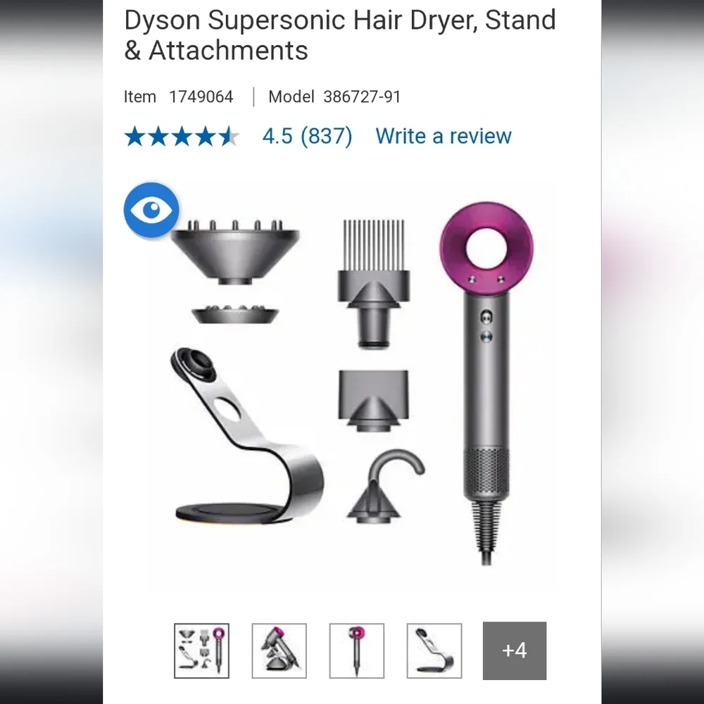 Dyson Supersonic Hair Dryer and Styling, Stand & Attachments Brand New